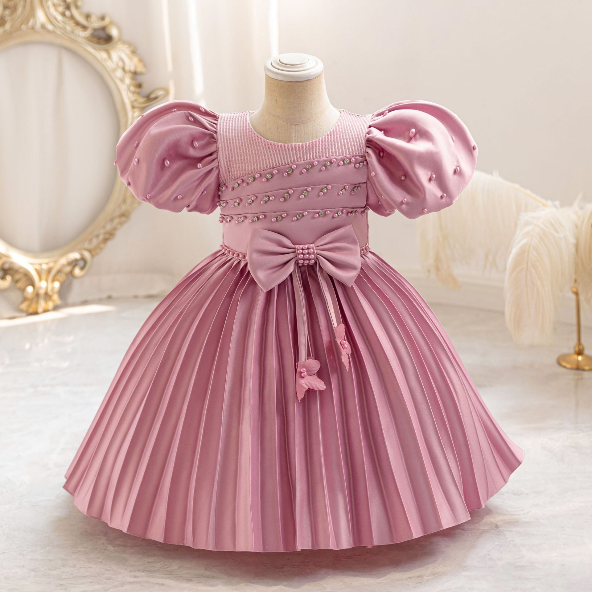 Puffy Pearl Party Dress