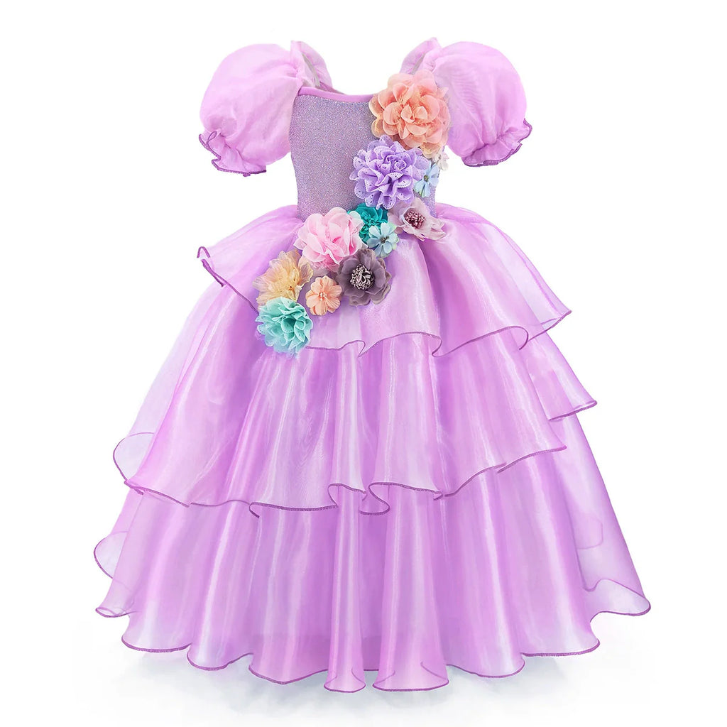 Flowers Children's Party Dress