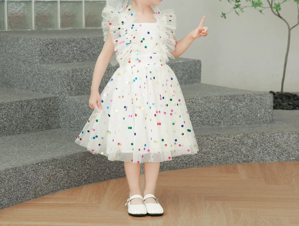 Children's Polka Dot Tulle Dress
