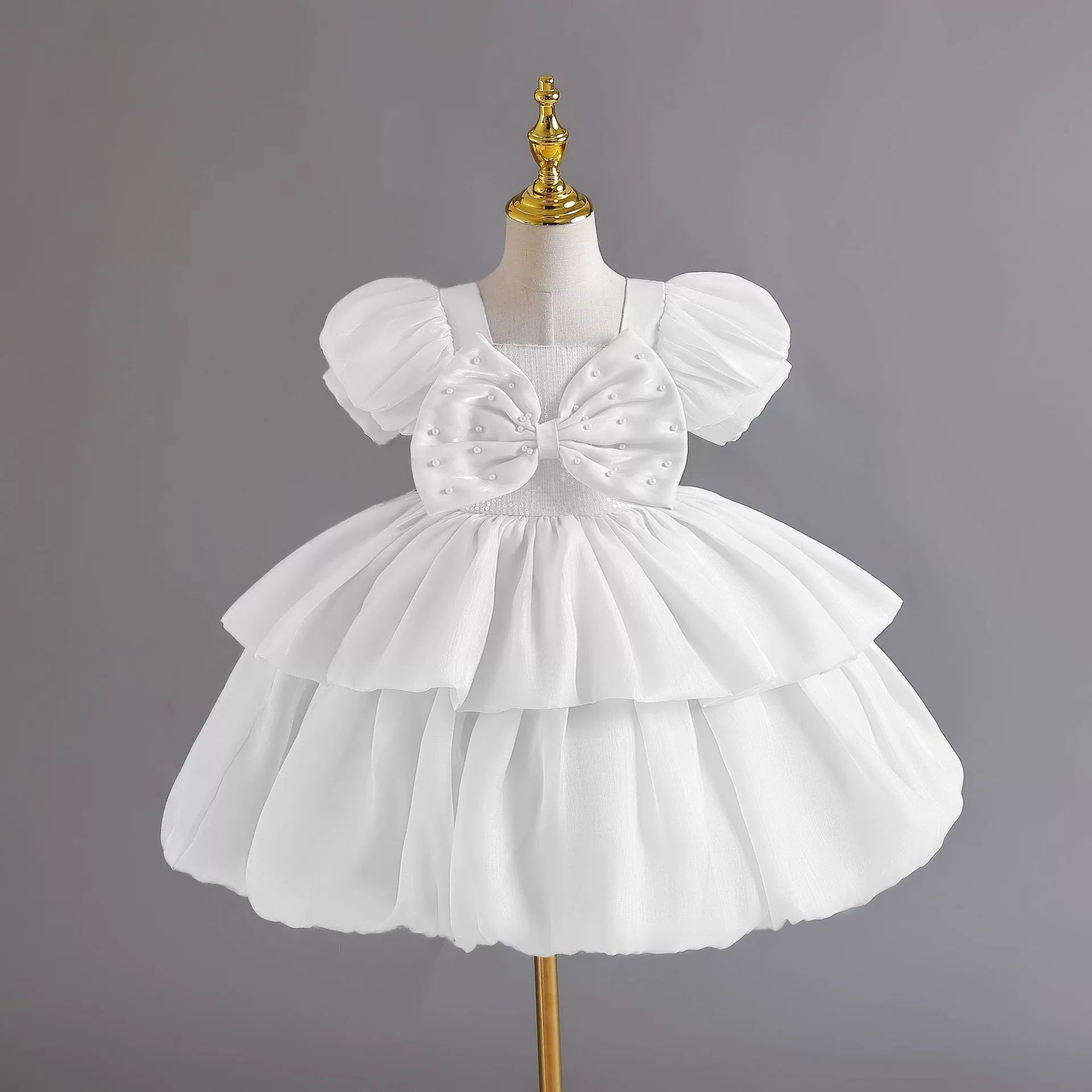 Puffy Bow Party Dress