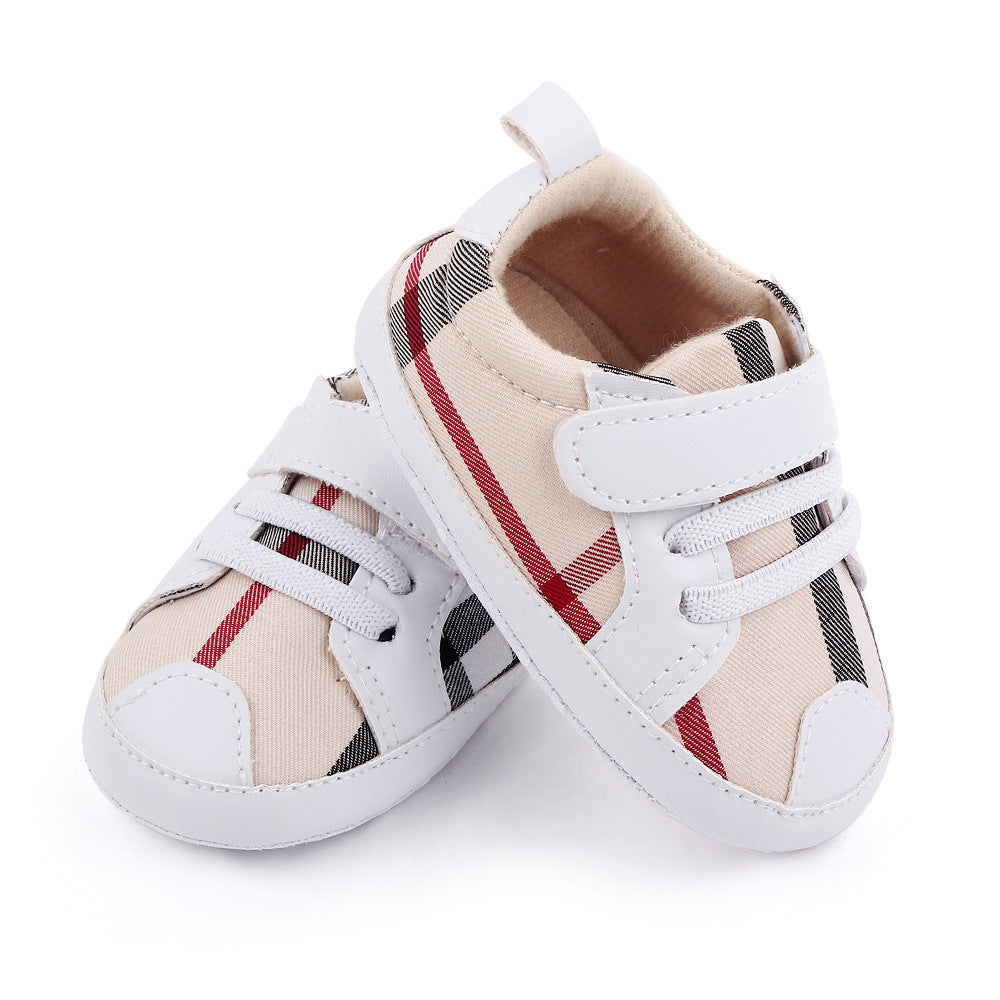 Velcro Checkered Children's Sneakers