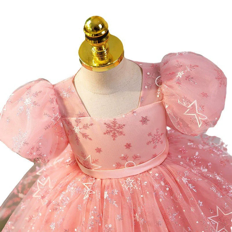 Children's Tulle Party Dress with Stars