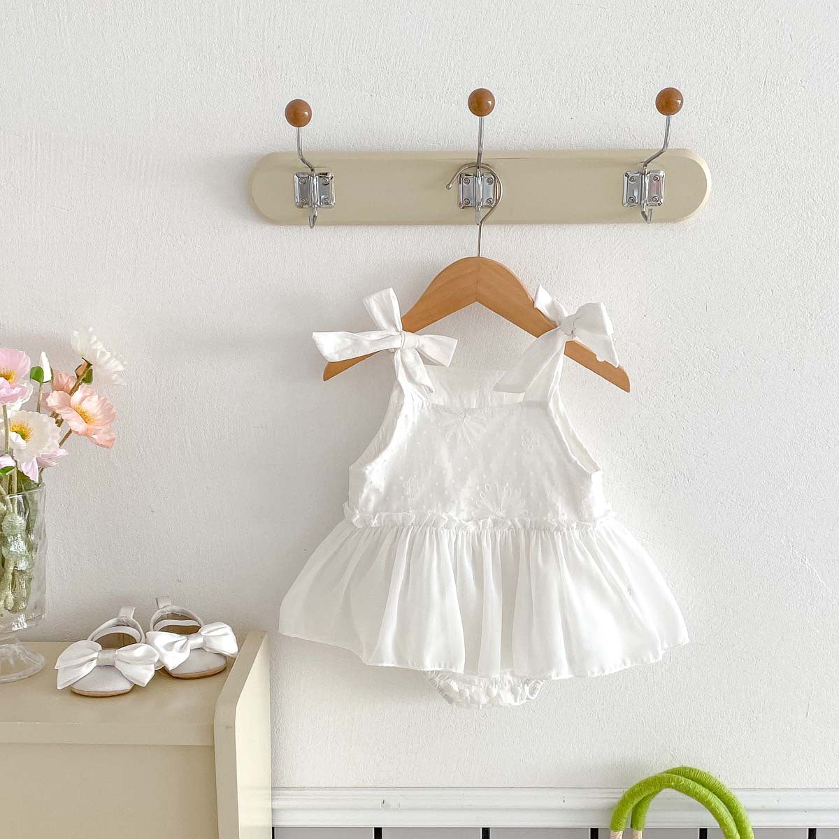 Baby Bodysuit with Floral Skirt