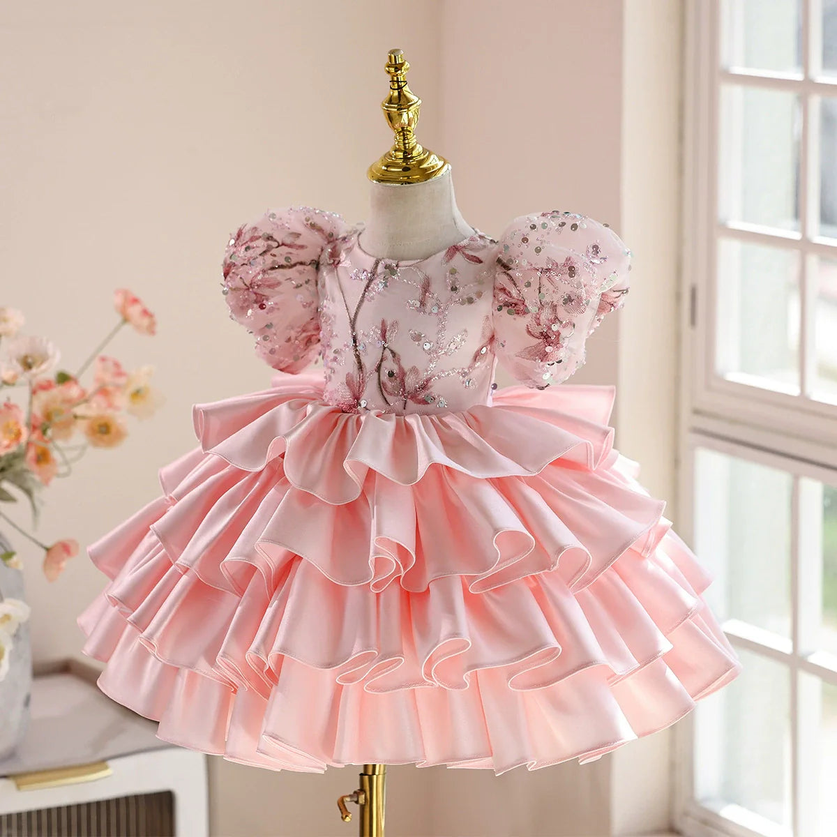 Puffy Sparkly Layered Party Dress