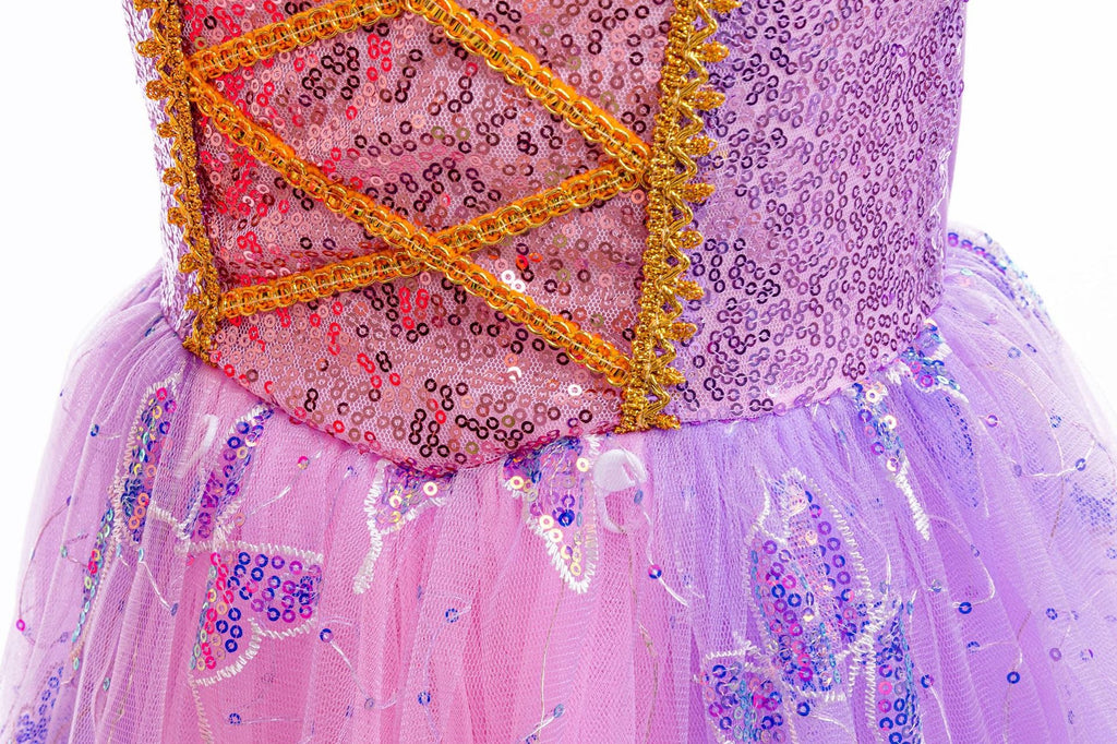 Sparkly Purple Party Dress + Accessories