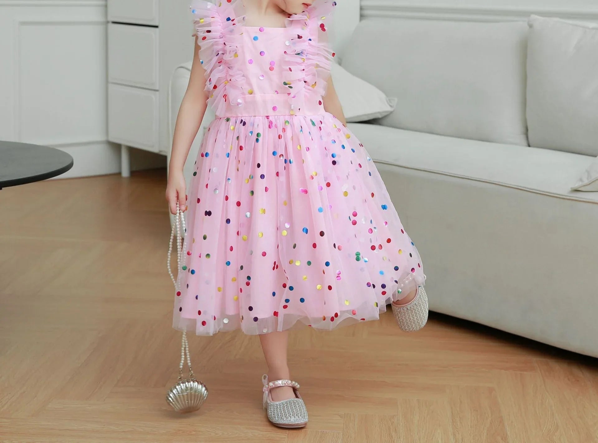 Children's Polka Dot Tulle Dress