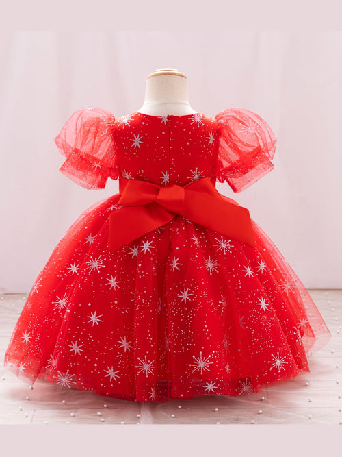 Abito natalizio luminoso da bambina