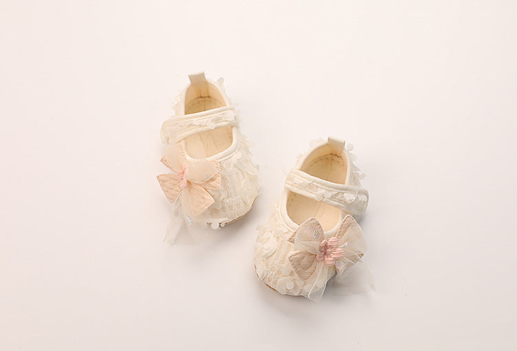 Scarpe per bambini con fiori e fiocchi