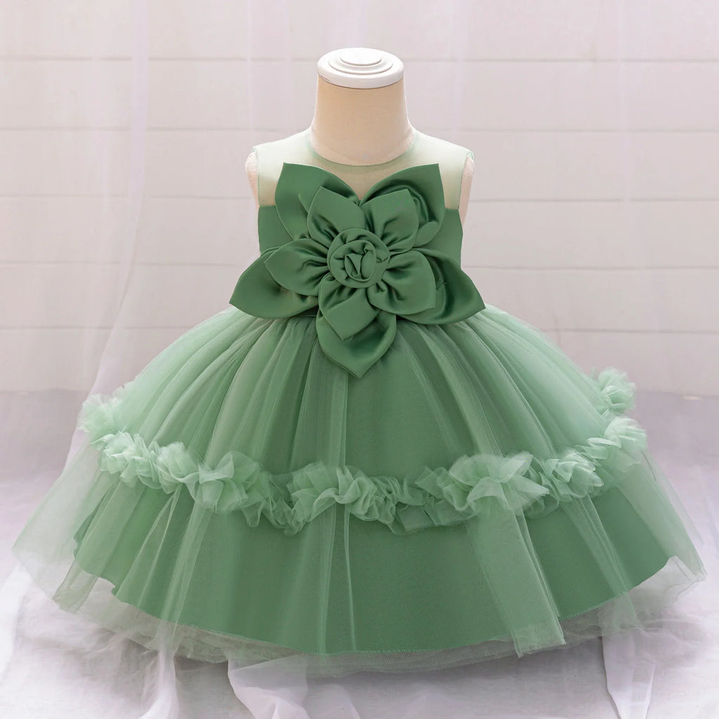 Children's Tulle Flower Dress