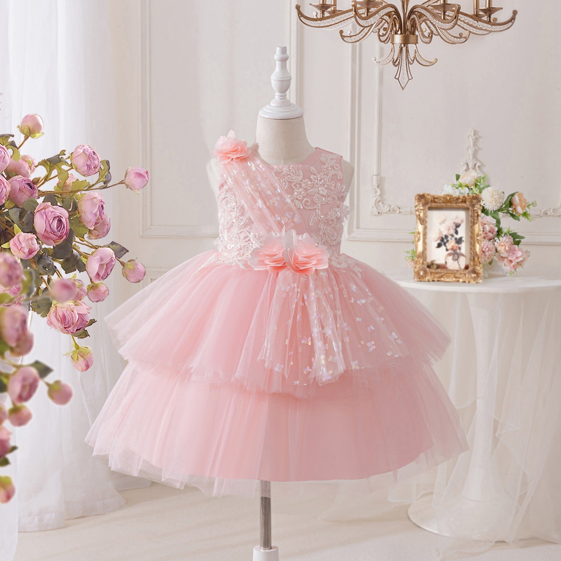 Tulle Flower Party Dress