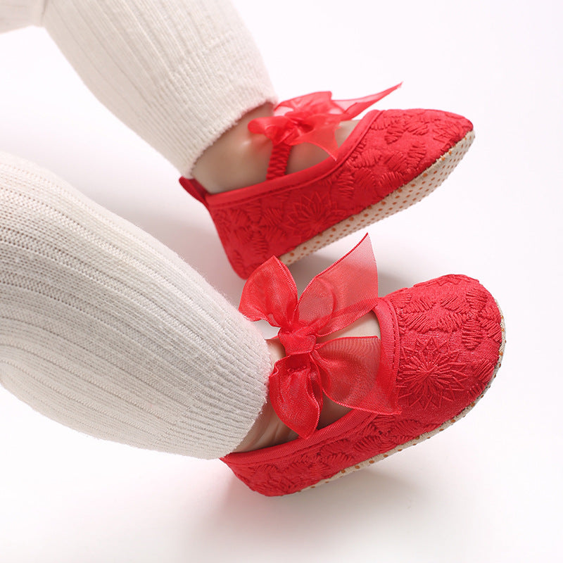 Children's Lace-Up Shoe with Bow