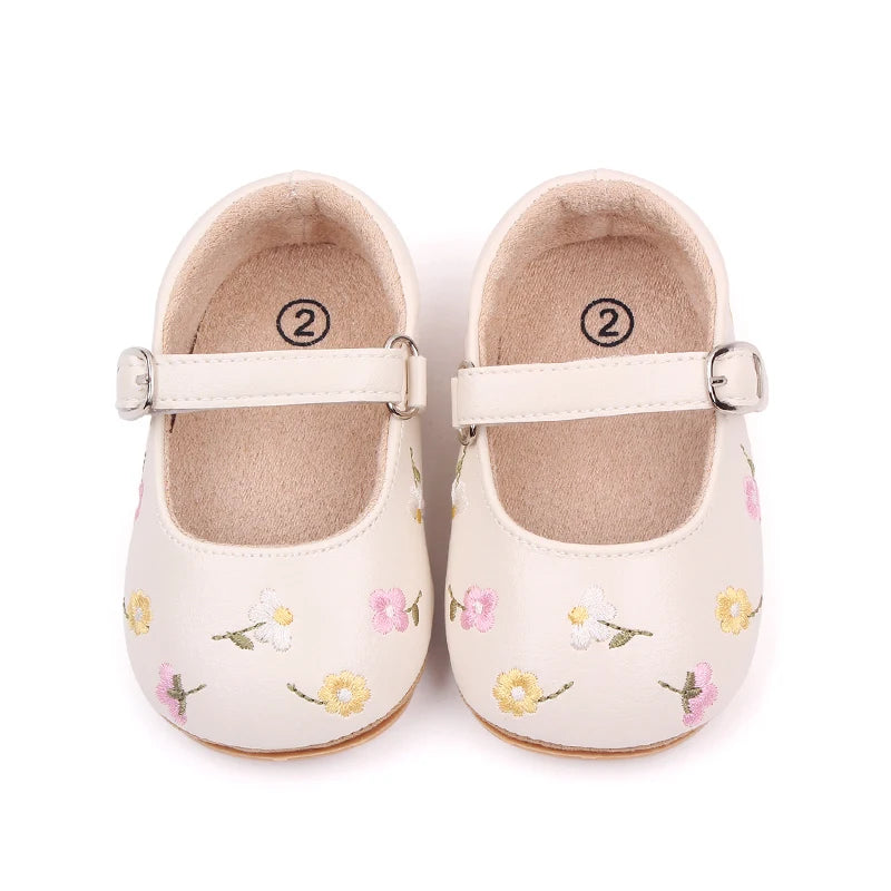 Baby Girls Shoes Cute Moccasins PU Leather Bowknot Soft Sole Flat Shoes