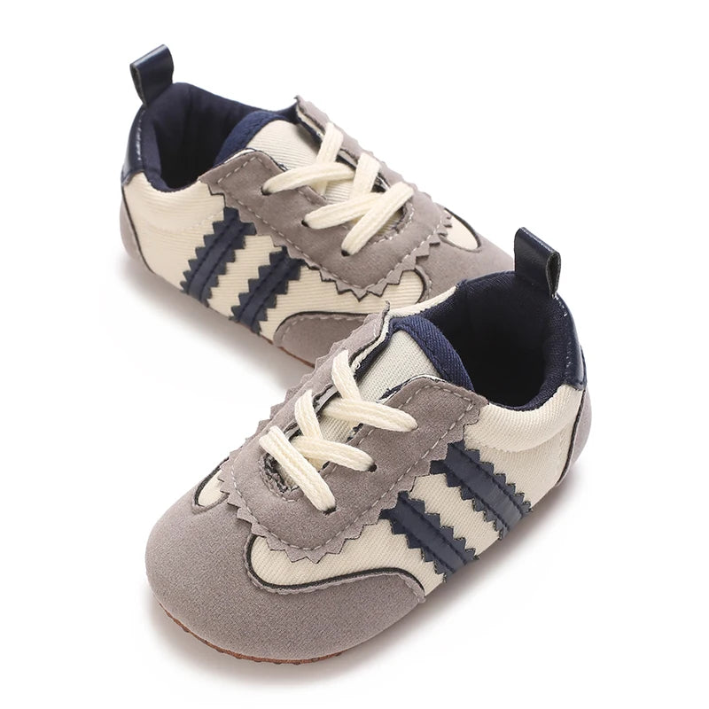 Fashion Color Blocking Lace Up Casual Shoes