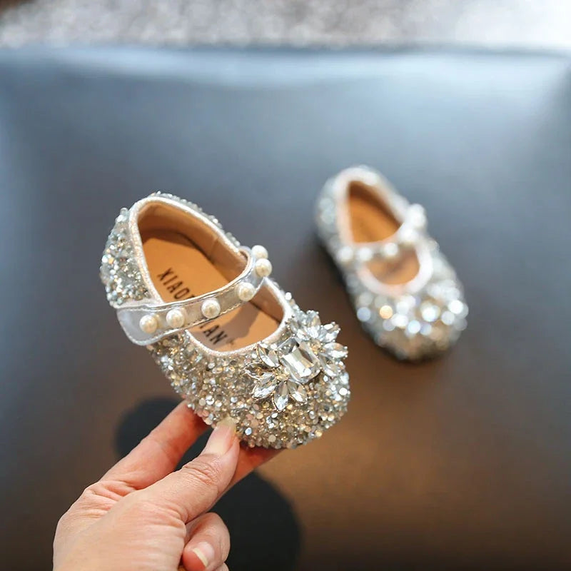 Toddler Kids Princess Shoes Shiny Crystal