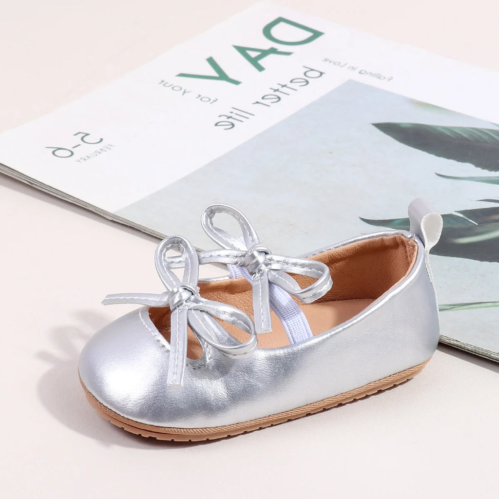 Spring Autumn Baby Girls First Walking Toddler Shoes With Fashion Design For 0-18M Soft And Comfortable TPR Sole