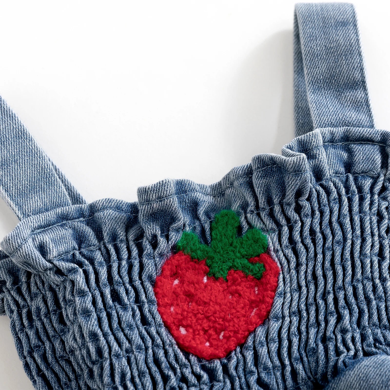 Strawberry Pattern Baby Girl Romper