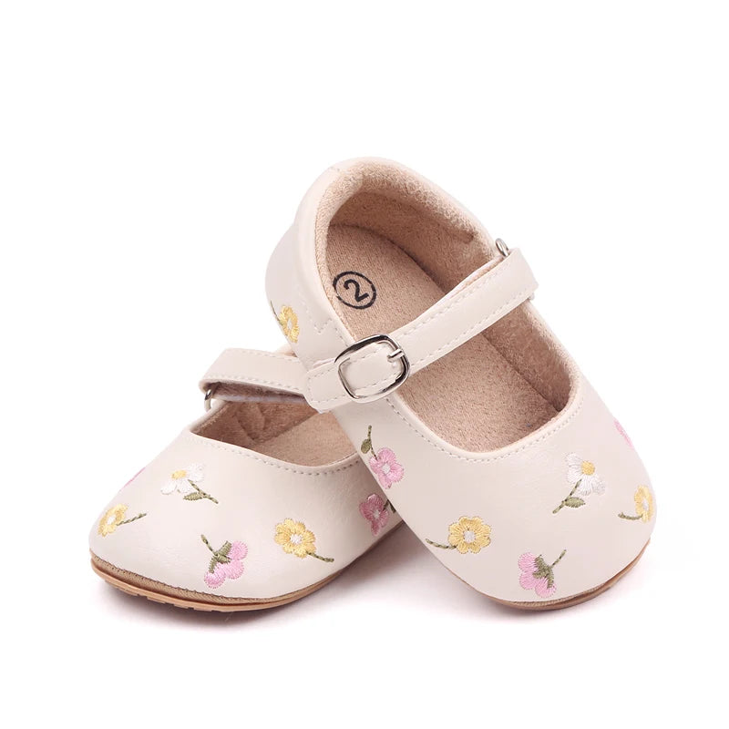 Baby Girls Shoes Cute Moccasins PU Leather Bowknot Soft Sole Flat Shoes