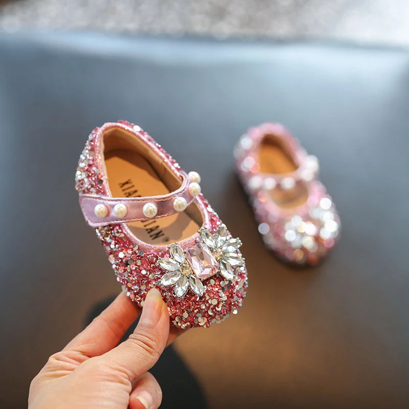 Toddler Kids Princess Shoes Shiny Crystal