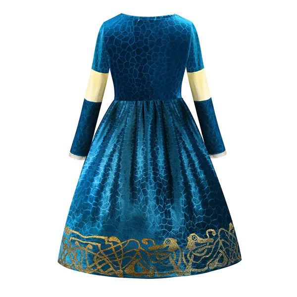 Blue and Yellow Dress for Kids