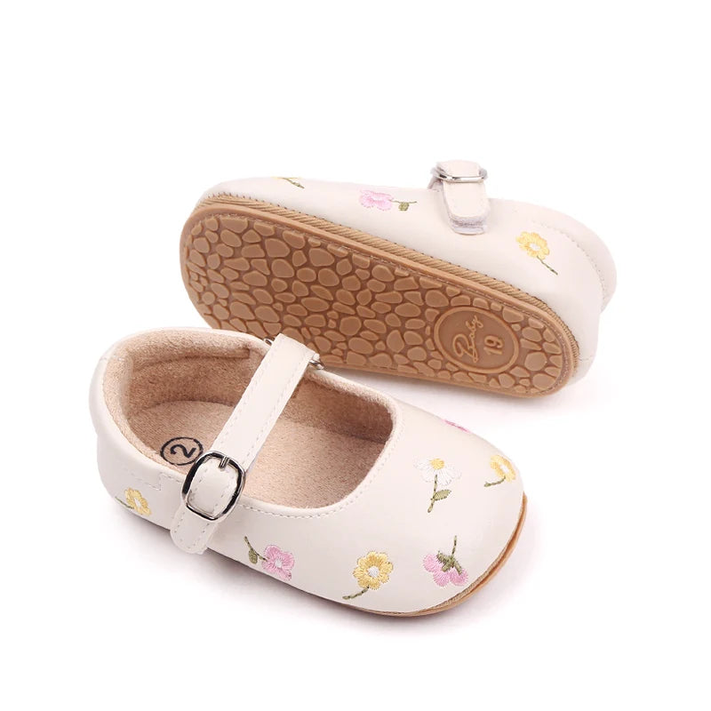 Baby Girls Shoes Cute Moccasins PU Leather Bowknot Soft Sole Flat Shoes