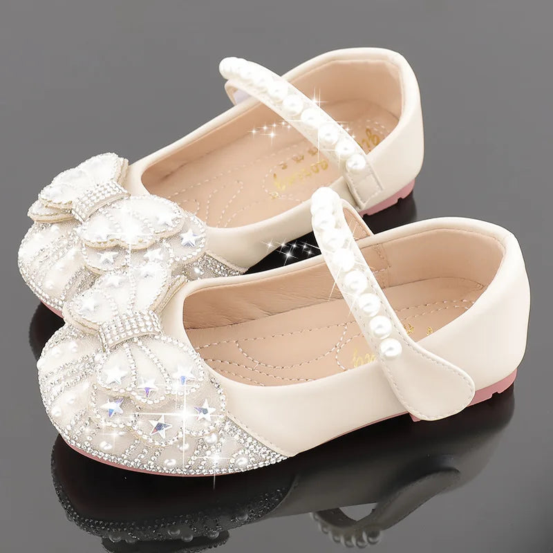 Princess Crystal Shoes New Girls Single Shoes