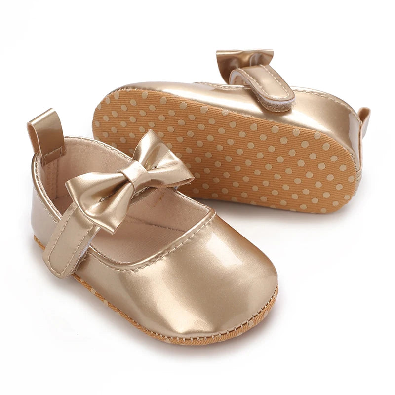 Baby Girl Shoes Bowknot Flats Soft Sole