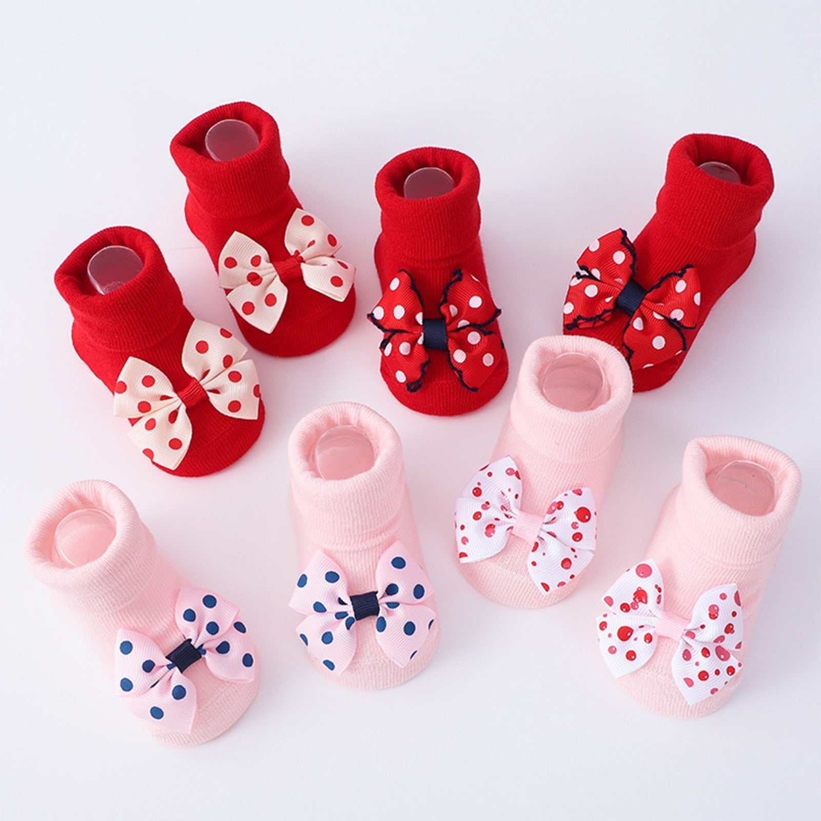 Calzino antiscivolo in pizzo per bambini + fascia per capelli
