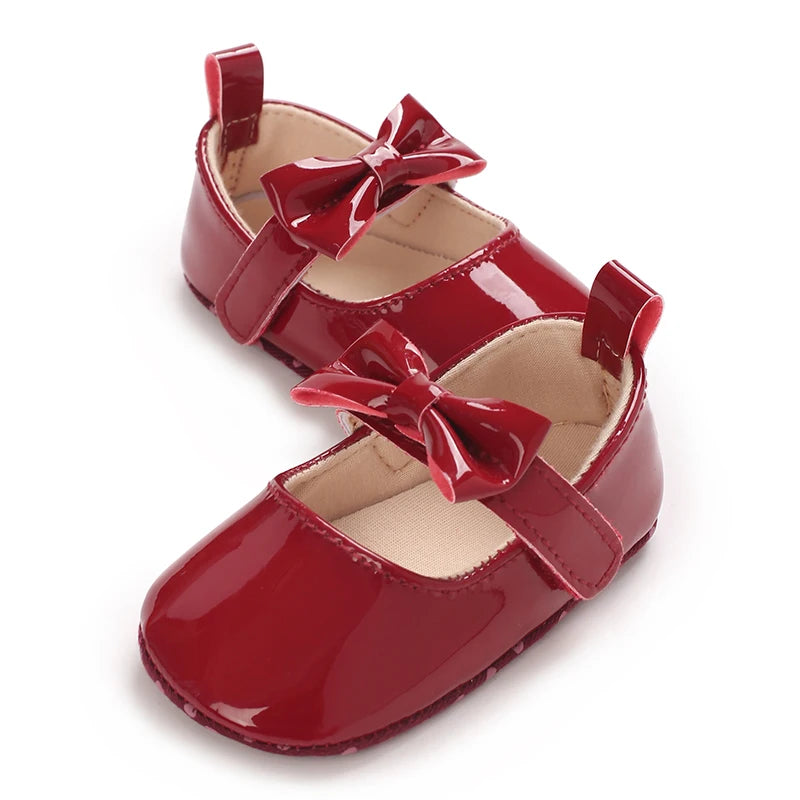 Baby Girl Shoes Bowknot Flats Soft Sole