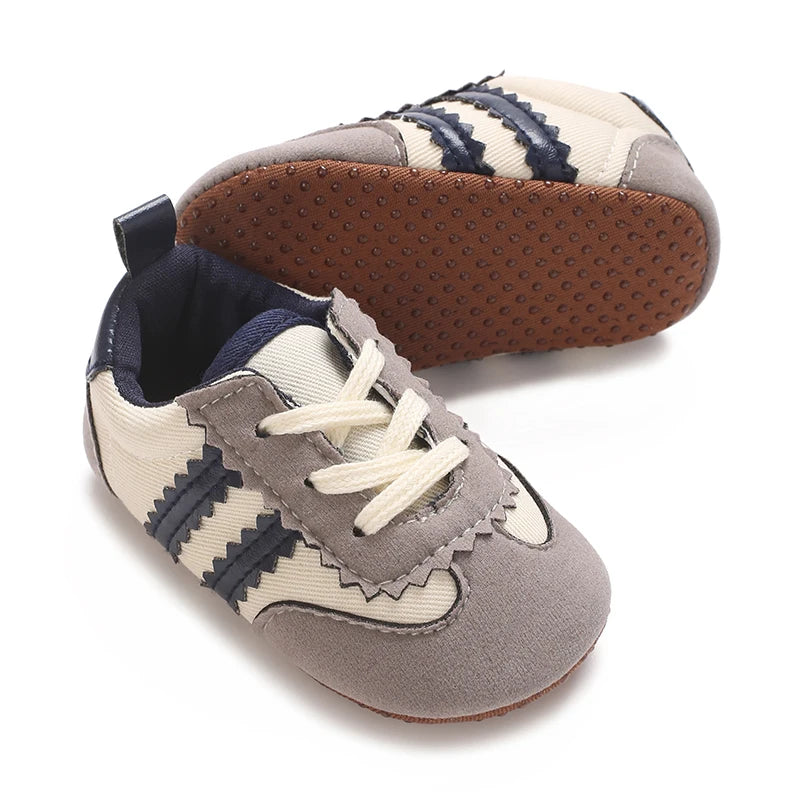 Fashion Color Blocking Lace Up Casual Shoes