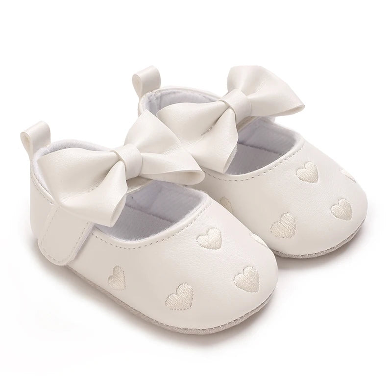 PU Love Embellished Baby Shoes