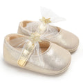 Golden Color Cute Baby Walking Shoes Flat Ballet Footwear