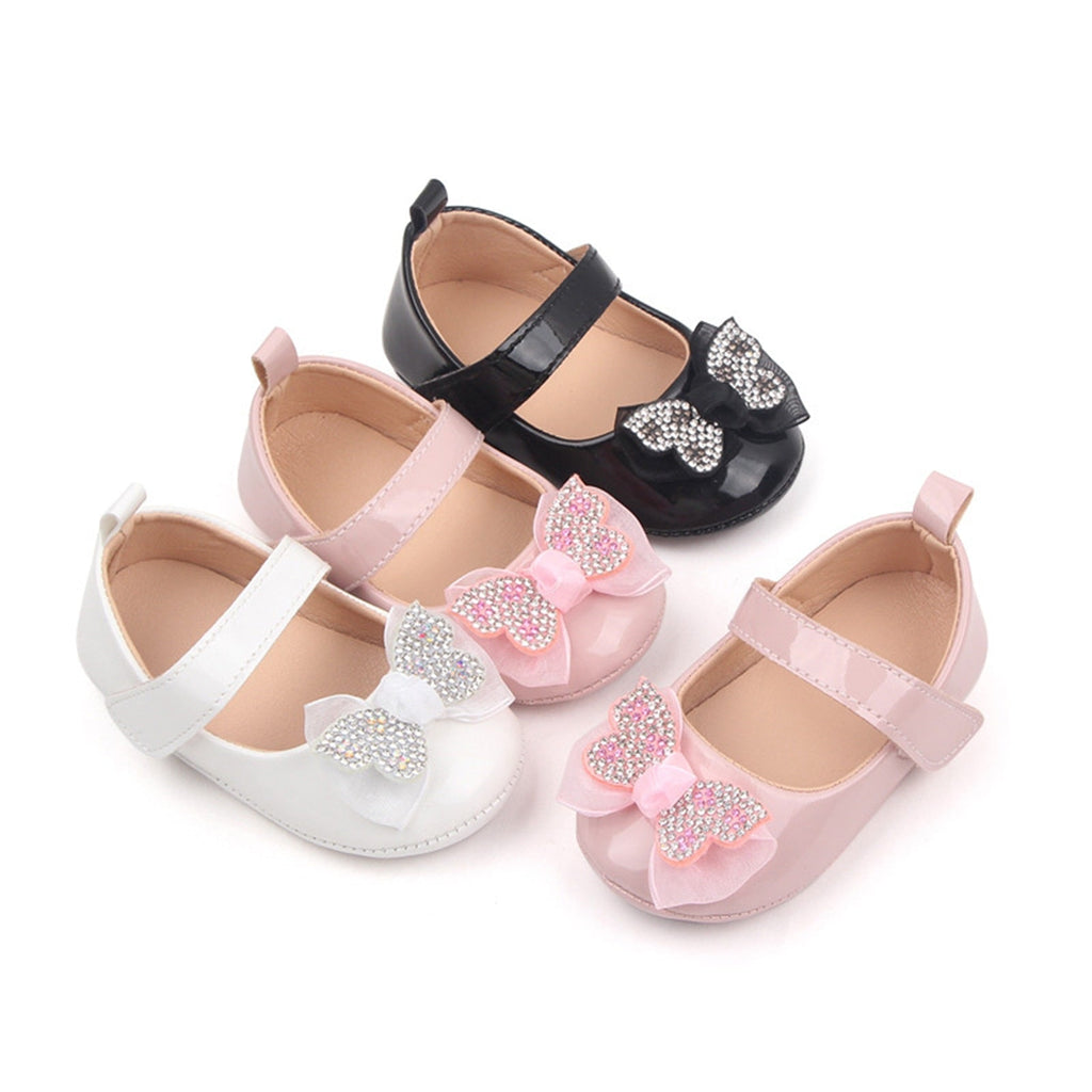 Sneakers con Strass e Fiocco da Principessa