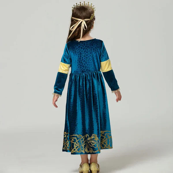 Blue and Yellow Dress for Kids