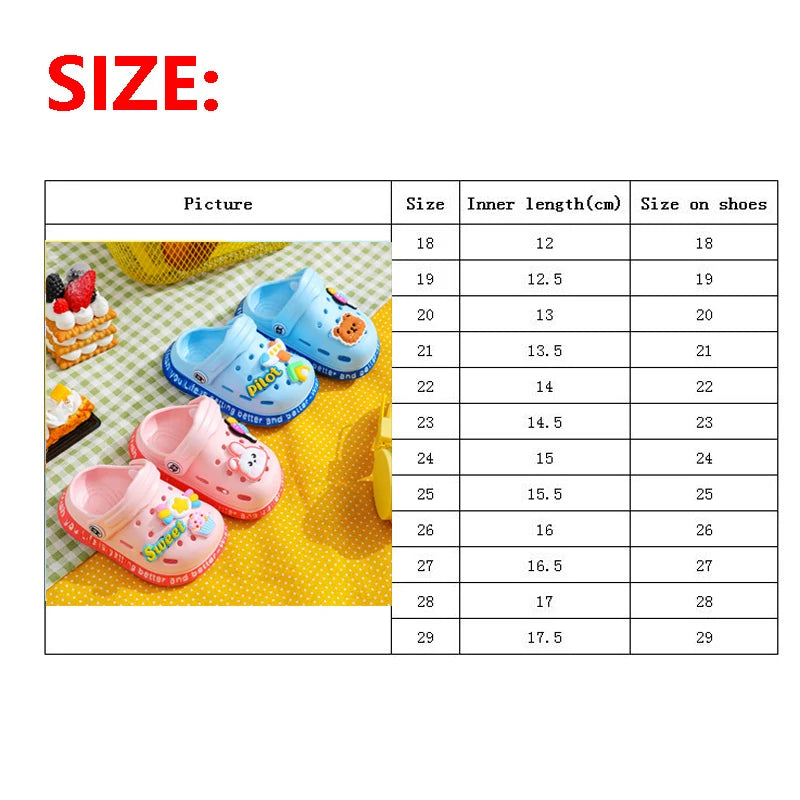 Kids Slippers For Boys Girls Cartoon Shoes Summer Toddler