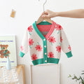 Children's Sweater Girls' Flower Girls Knitted Cardigan