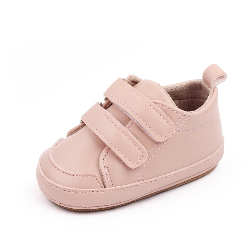Sneakers con doppio strappo in velcro