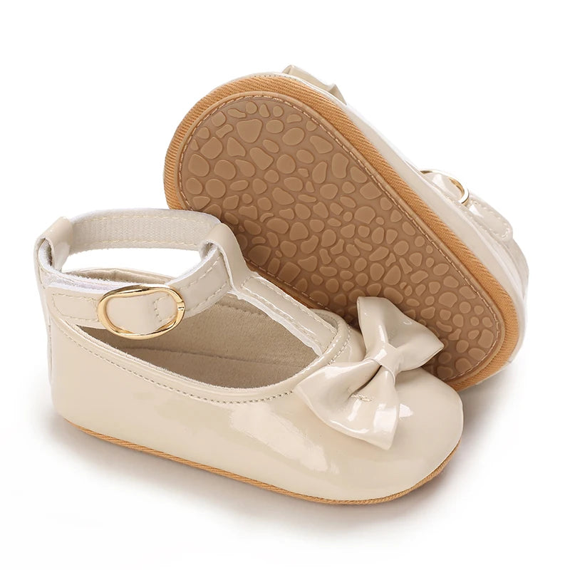 Fashion PU Leather Baby Princess Shoes