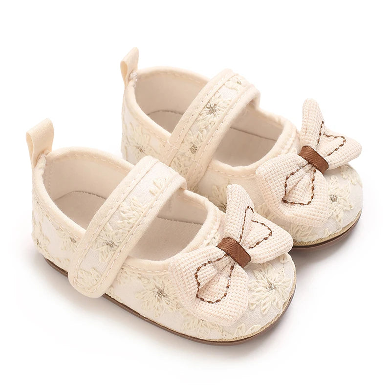 Apricot Cute 0-18M Baby Shoes Princess Shoes