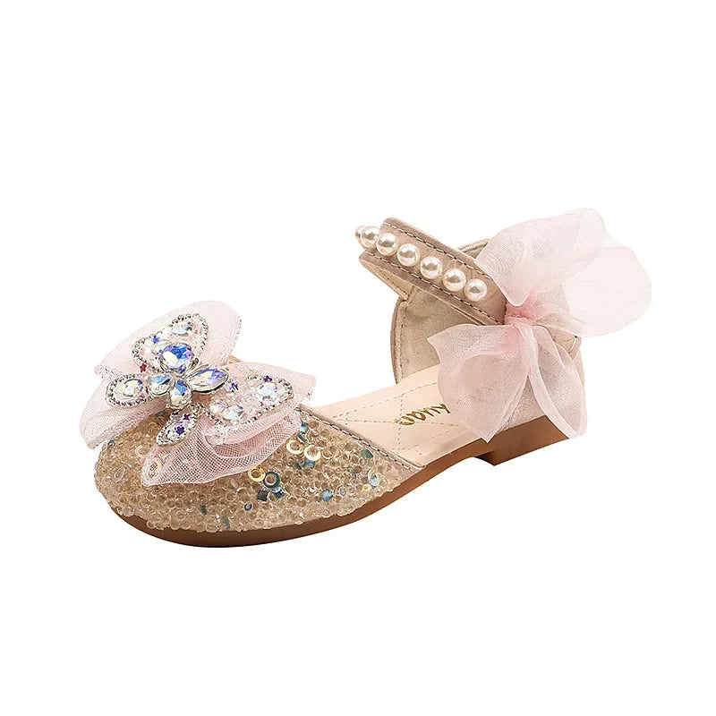 Girl Shoes Sweet Children's Causal Leather Shoes