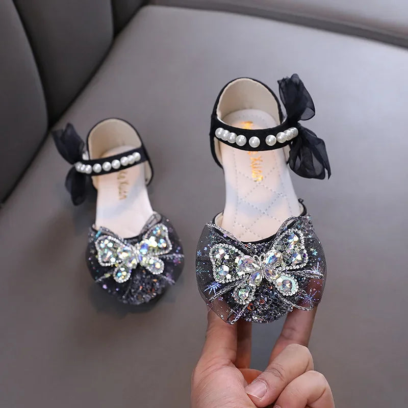Girl Shoes Sweet Children's Causal Leather Shoes