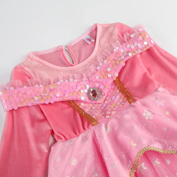 Children's Party Dress in Sparkly Pink