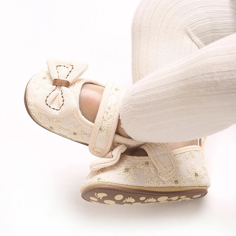 Apricot Cute 0-18M Baby Shoes Princess Shoes