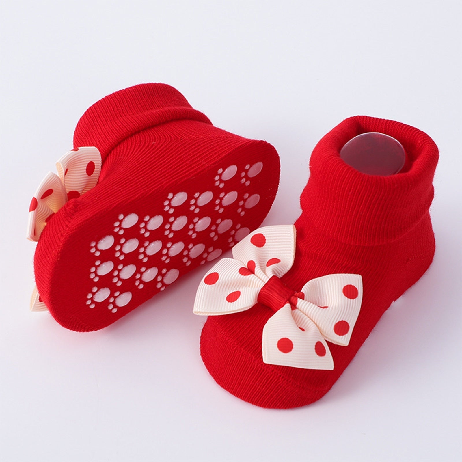 Calzino antiscivolo in pizzo per bambini + fascia per capelli