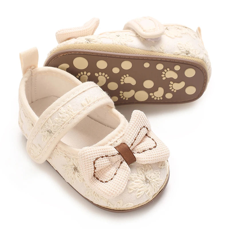 Apricot Cute 0-18M Baby Shoes Princess Shoes