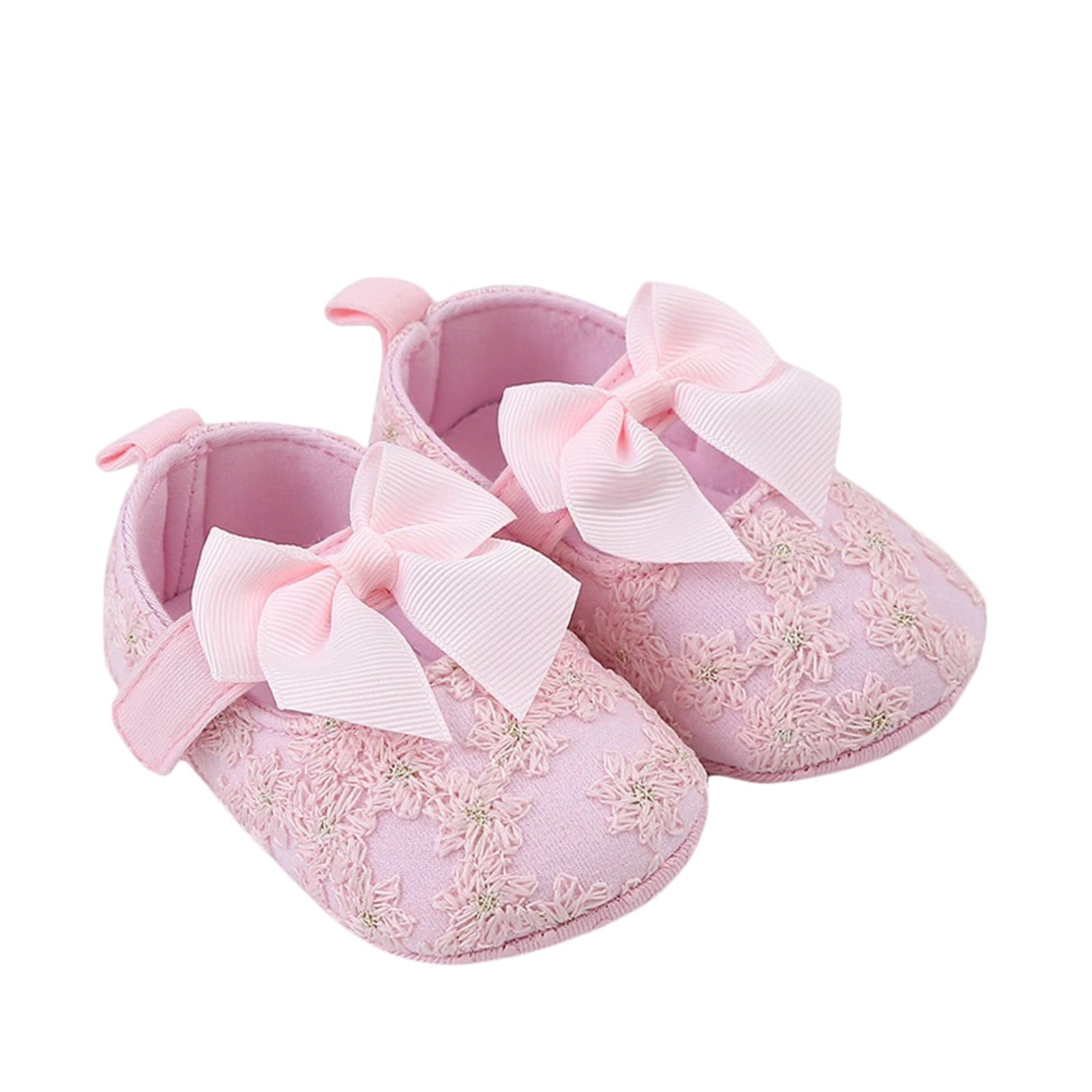 Scarpe per bambini ricamate con fiocco