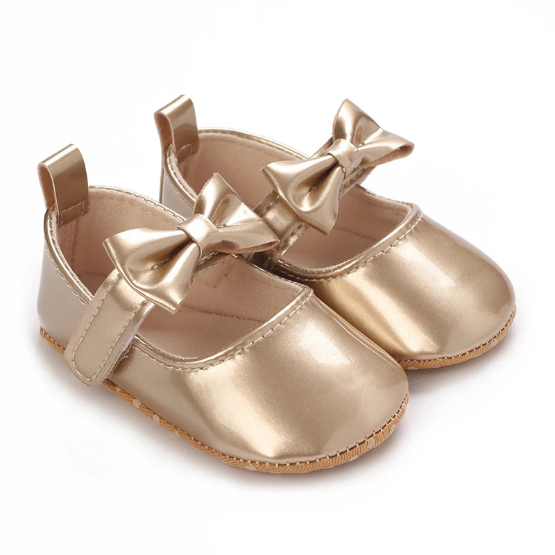 Baby Girl Shoes Bowknot Flats Soft Sole