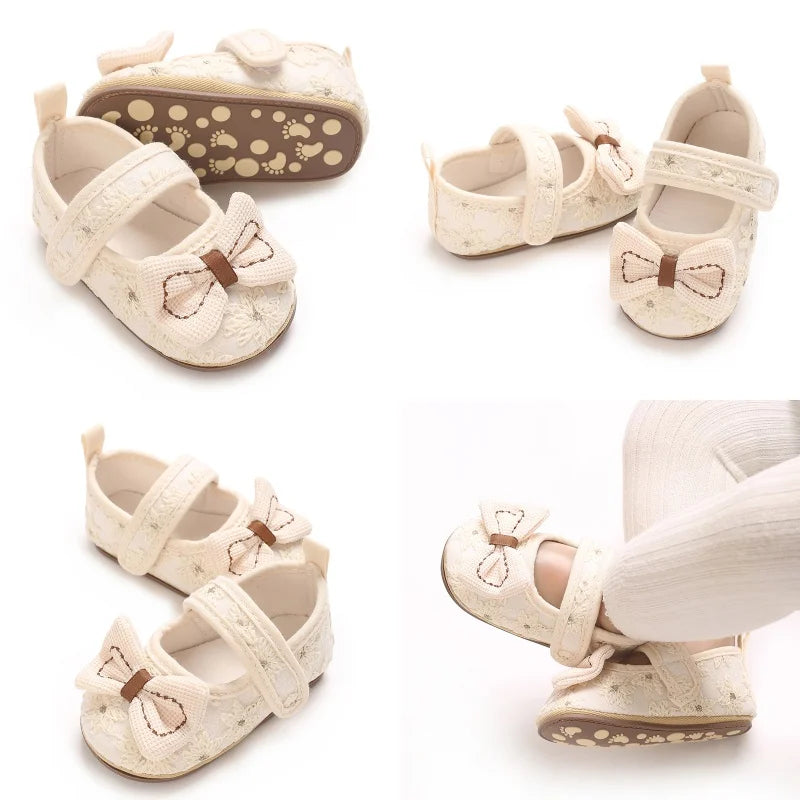 Apricot Cute 0-18M Baby Shoes Princess Shoes