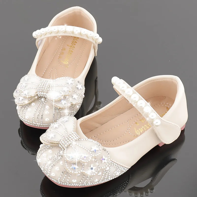 Princess Crystal Shoes New Girls Single Shoes