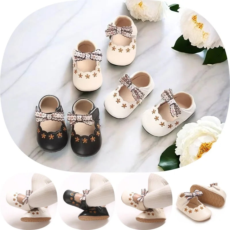 High End Mary Jane Flat Shoes Wedding Princess Dress Baptism Shoes