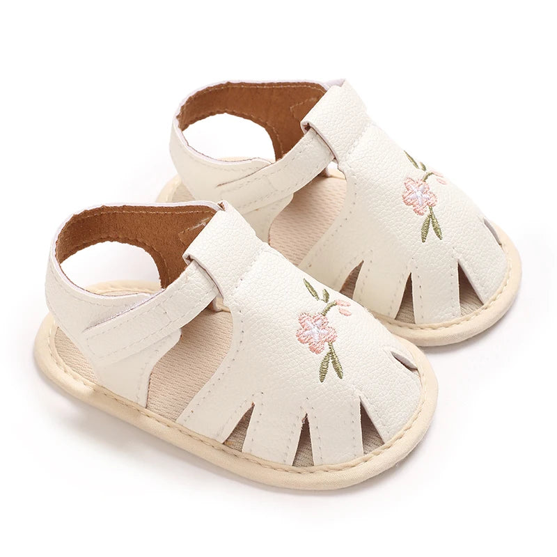 Baby Sandals Summer Floral Embroidered